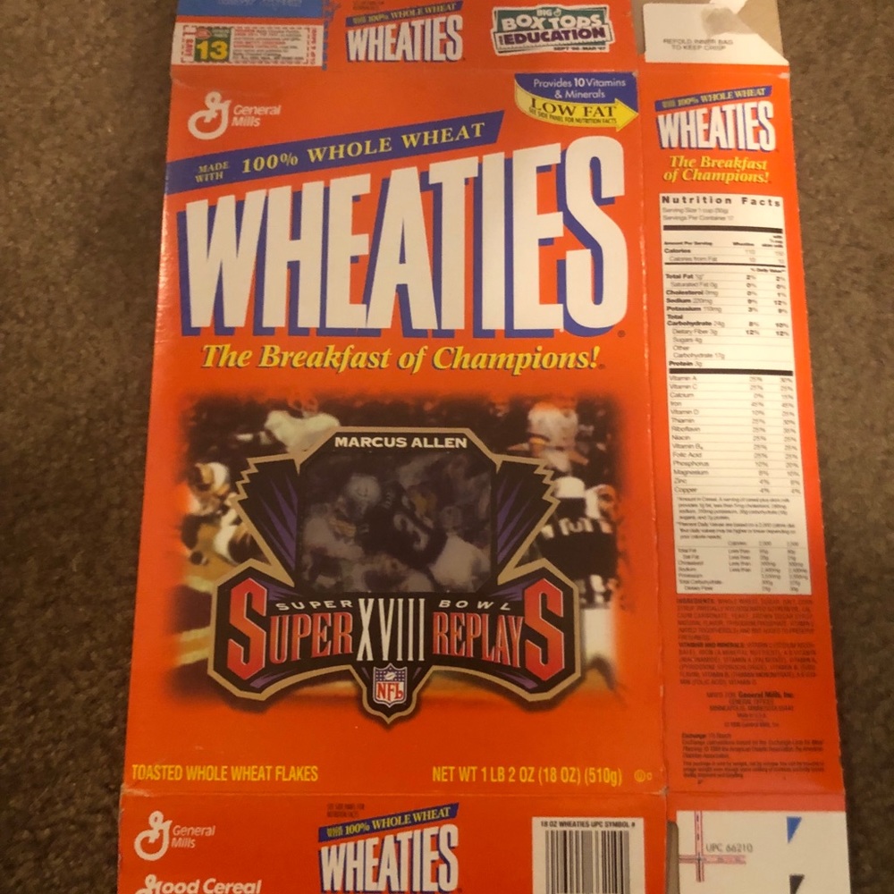 Marcus Allen Wheaties box